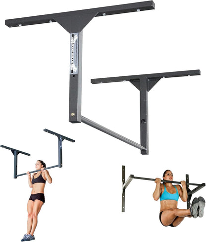 Heavy-Duty  Pull-Up Bar – Ceiling or Wall Mounted – Premium Steel Construction, 600 lb Capacity – Designed for 9 ft Ceilings