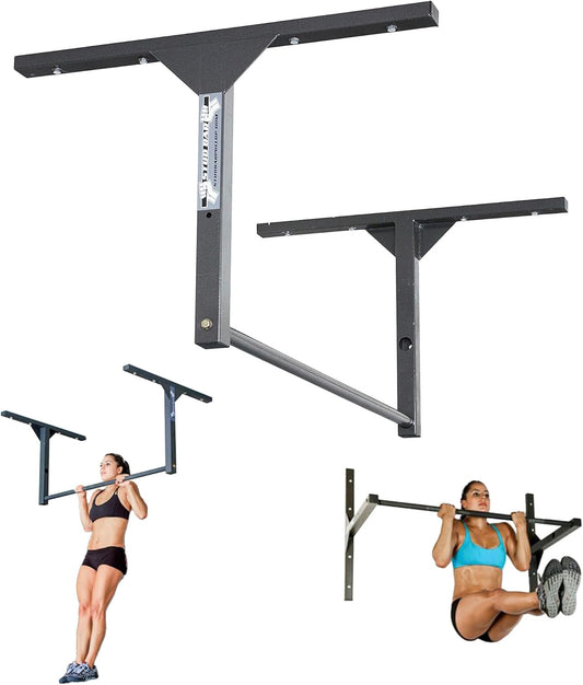 Heavy-Duty  Pull-Up Bar – Ceiling or Wall Mounted – Premium Steel Construction, 600 lb Capacity – Designed for 9 ft Ceilings