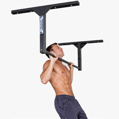 Heavy-Duty  Pull-Up Bar – Ceiling or Wall Mounted – Premium Steel Construction, 600 lb Capacity – Designed for 9 ft Ceilings