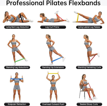 Fittest Pro Resistance Bands for Lower Body Training - Fabric Exercise Loops for Yoga, Pilates, Rehabilitation, and Home Workouts